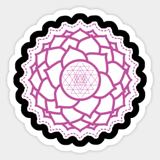 Sacred Geometry Yoga Blossom Sticker